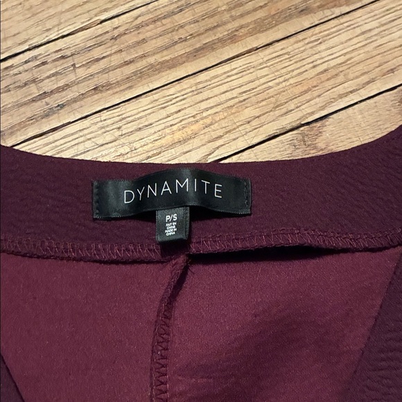 Dynamite Deep Burgundy Long Sleeve Dress - Picture 2 of 13